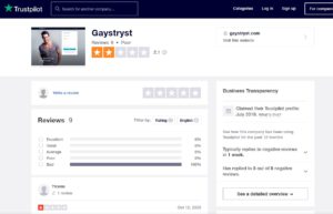 gaystryst rating by trustpilot